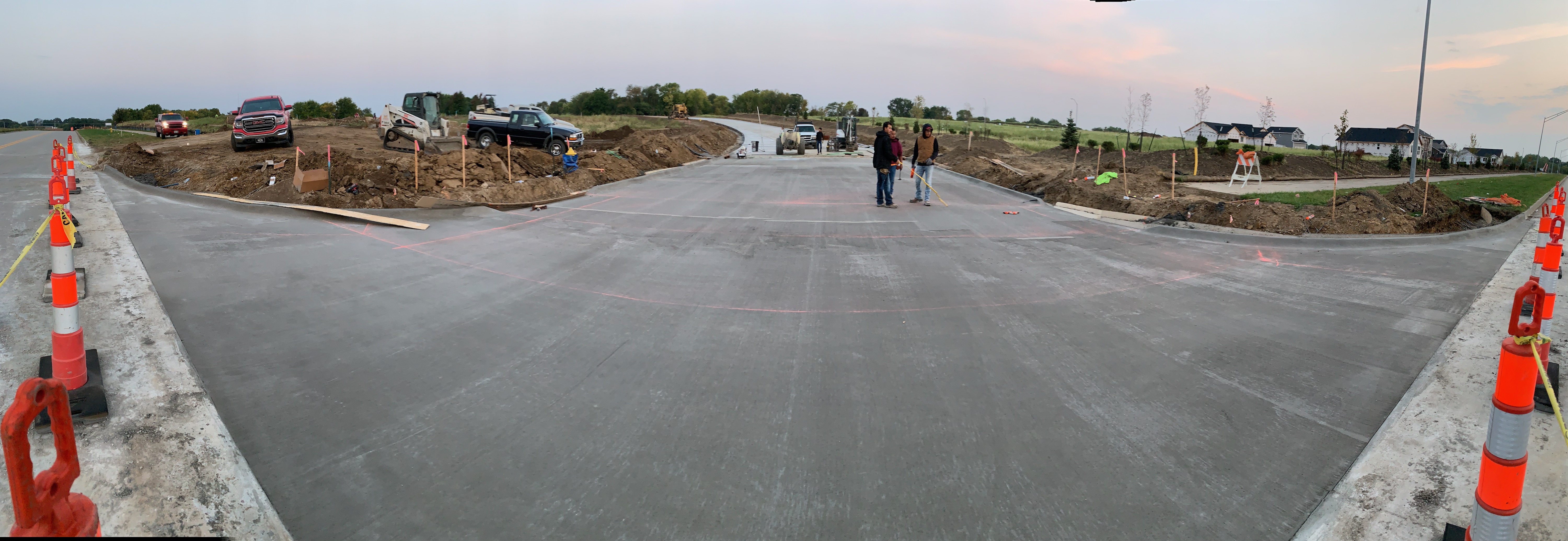 HS Concrete parking lots project