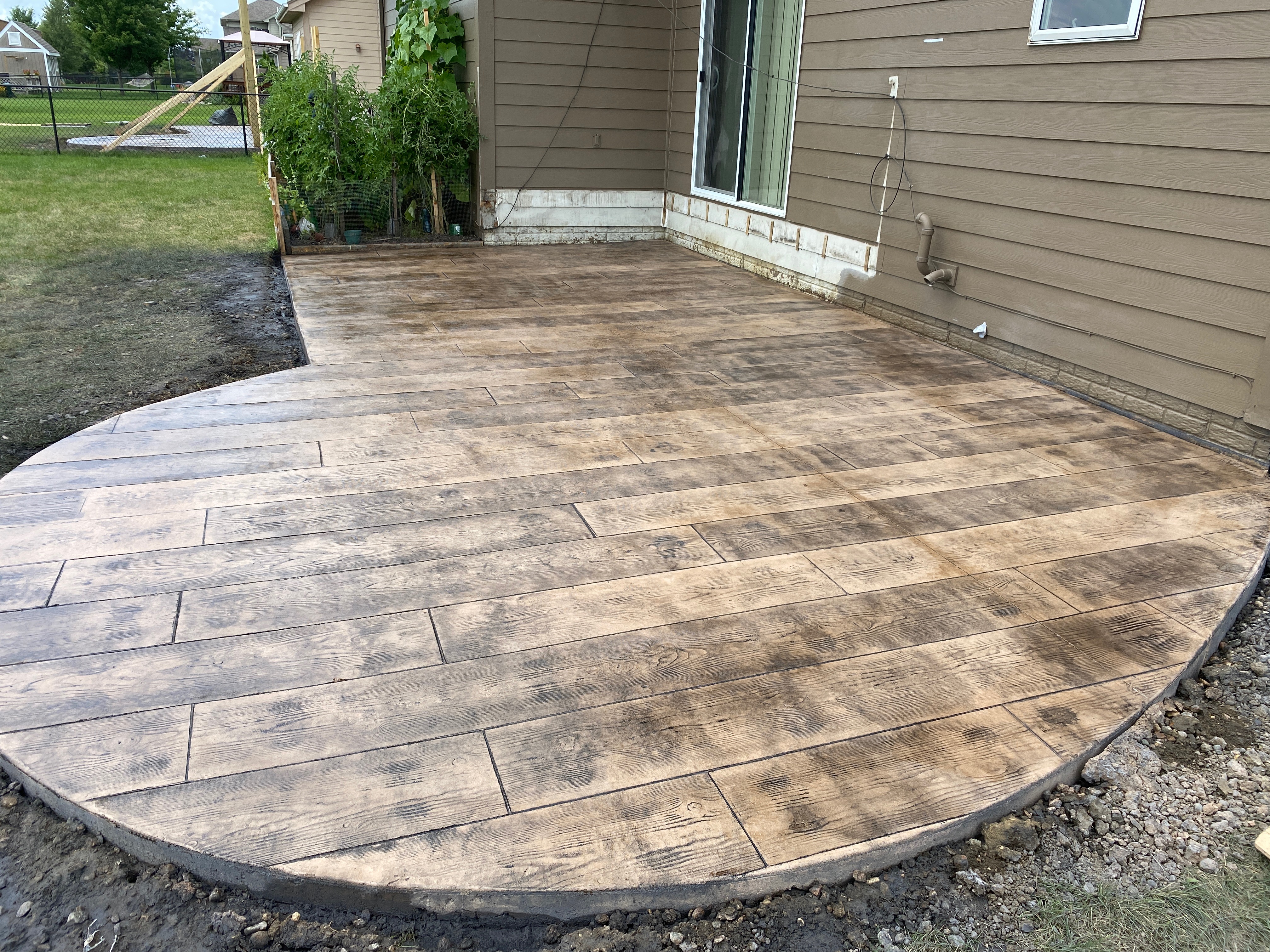 HS Concrete decorative patios project